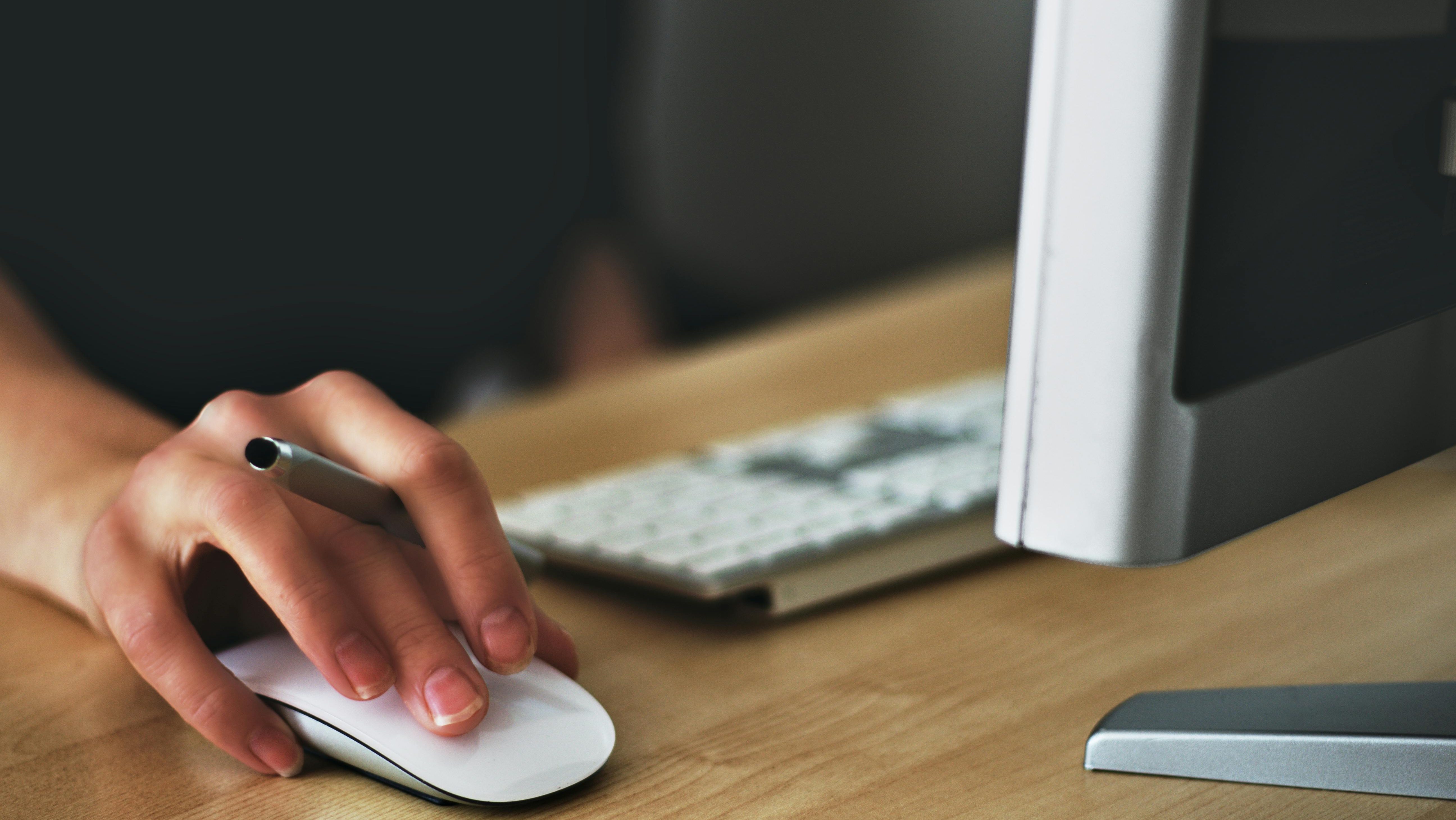 Freelance copywriter working on content for a business